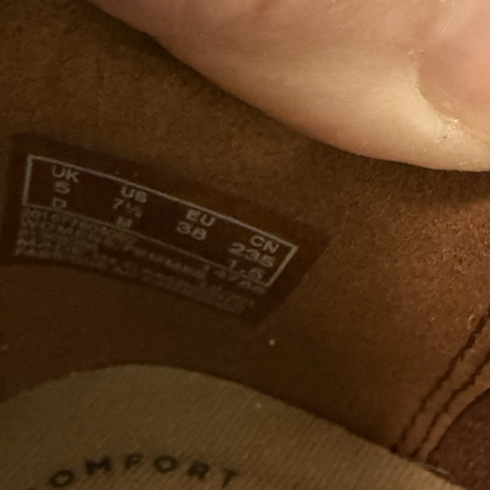 Clarks Sara Clover Mahogany Brown‎ Leather Woven Comfort Flats Women's Size 7.5M - Picture 9 of 9